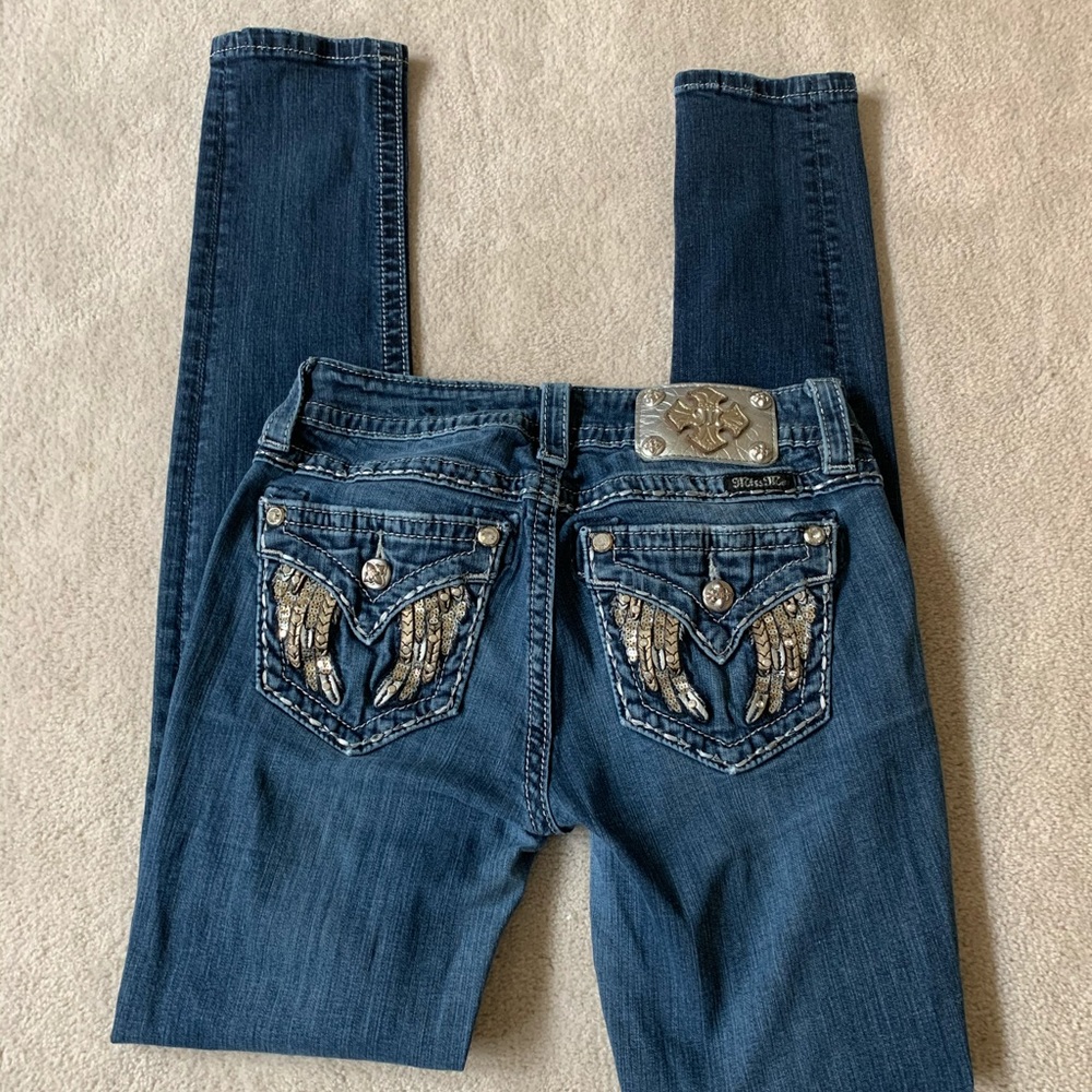 Miss Me Signature Low rise Skinny Jeans, 27